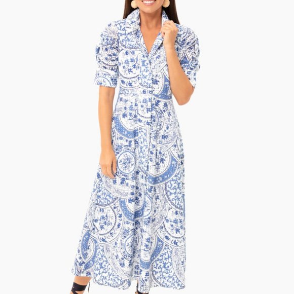 Tuckernuck Dresses & Skirts - New Tuckernuck China Blue Porcelain Maxi Dress
